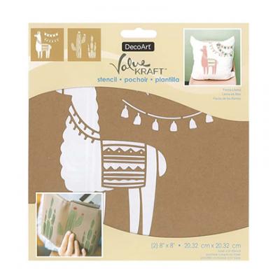 DecoArt Value Kraft Stencils - Fiesta Lama